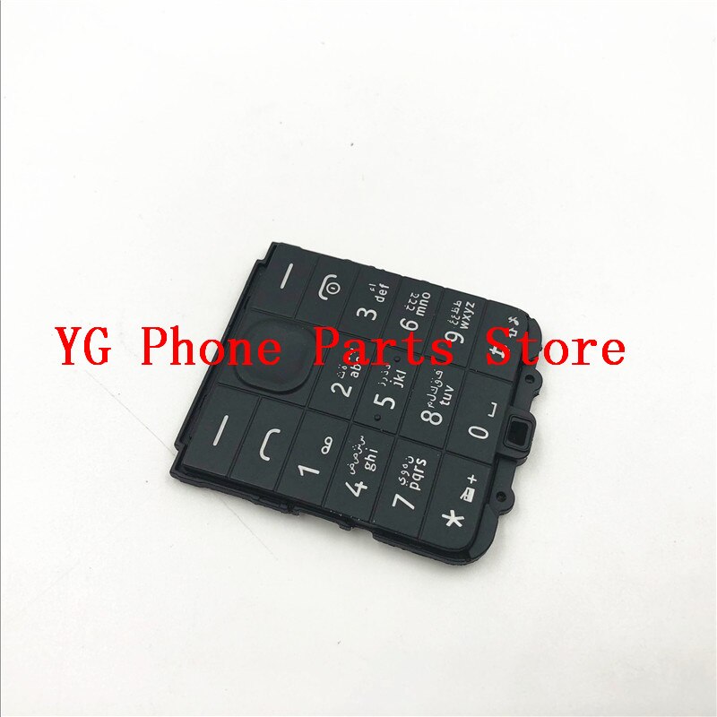 10 stuks/partij hoofdmenu engels of arabisch toetsenbord toetsenbordknoppen cover case voor nokia 106 107