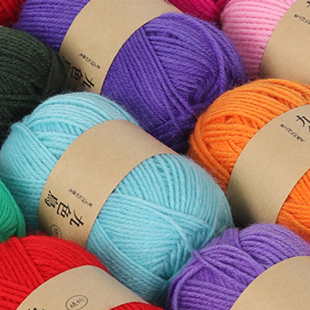 Cotton Acrylic Crochet Yarn DIY Medium Thicken Woven Handicrafts Cushion Doll Sweater Line Wool Knitting Yarn Laine Tricoter