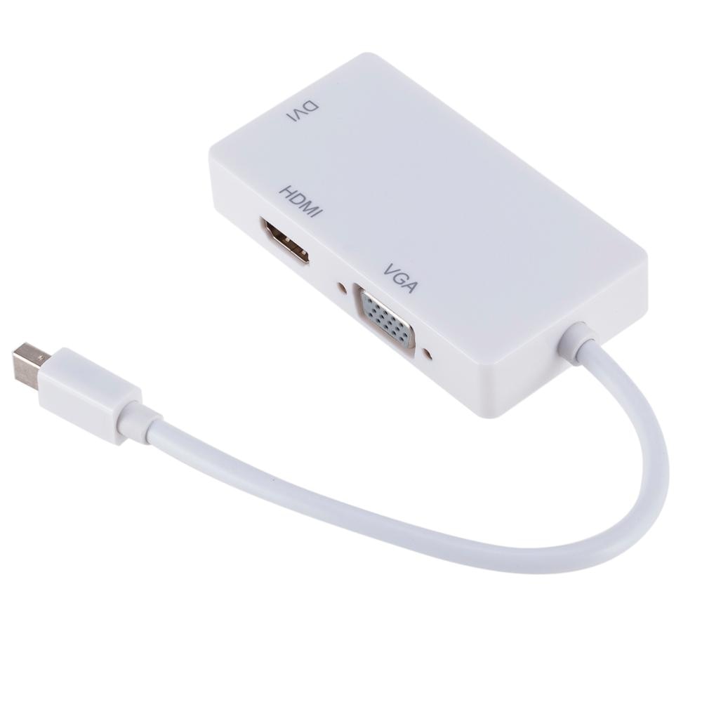 Asunflower Mini Displayport Thunderbolt DP To HDMI VGA DVI Adapter Converter Cable For IMac Mac Mini Pro Air Book TO Monitor TV