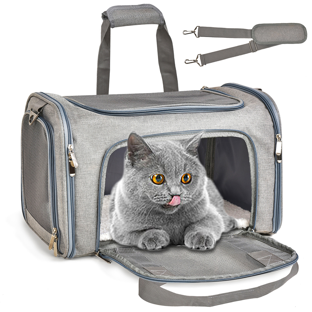 Hundebærer hunderygsæk kat transporttaske transporttaske til kæledyr rejsetasker flyselskabsgodkendt transportør til katte hundetilbehør