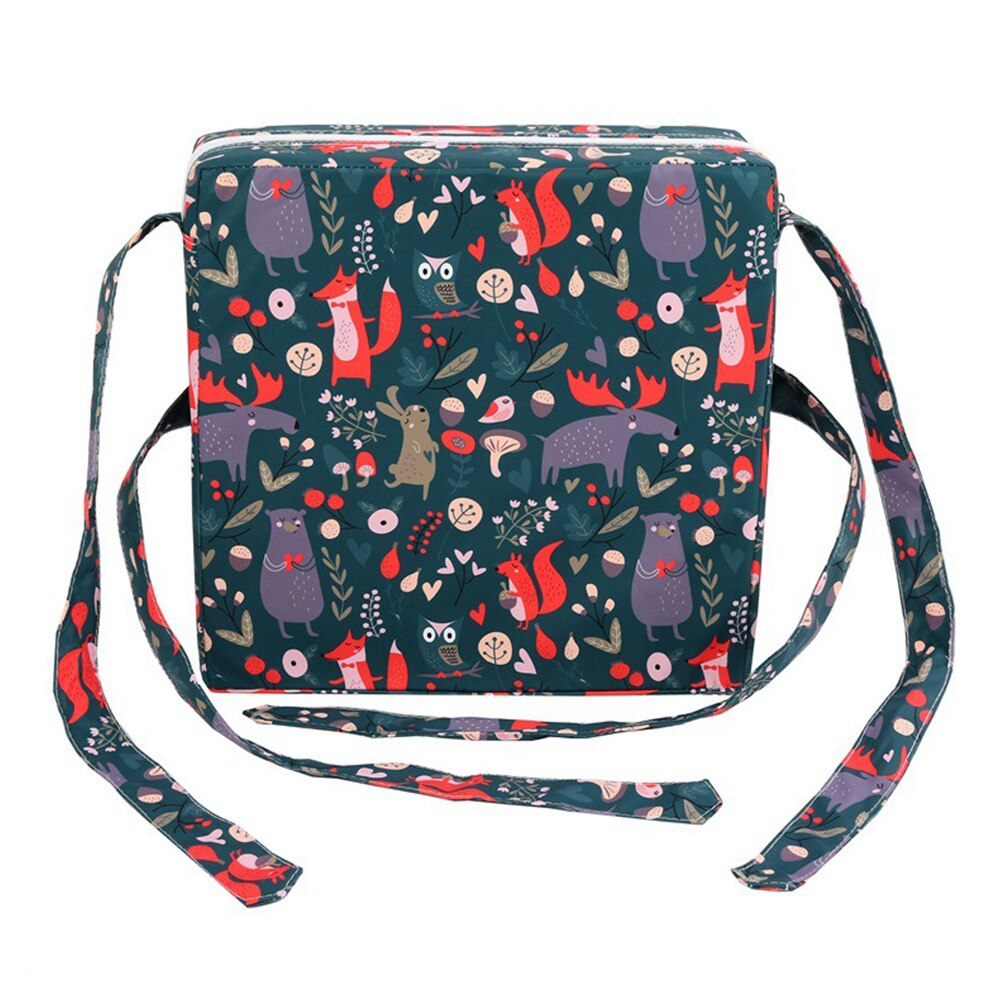 Stoelverhoger met rits, demonteerbaar, draagbaar, met riem, stoelverhogend kussen, zacht, baby, peuter, wasbaar, verwijderbaar, baby