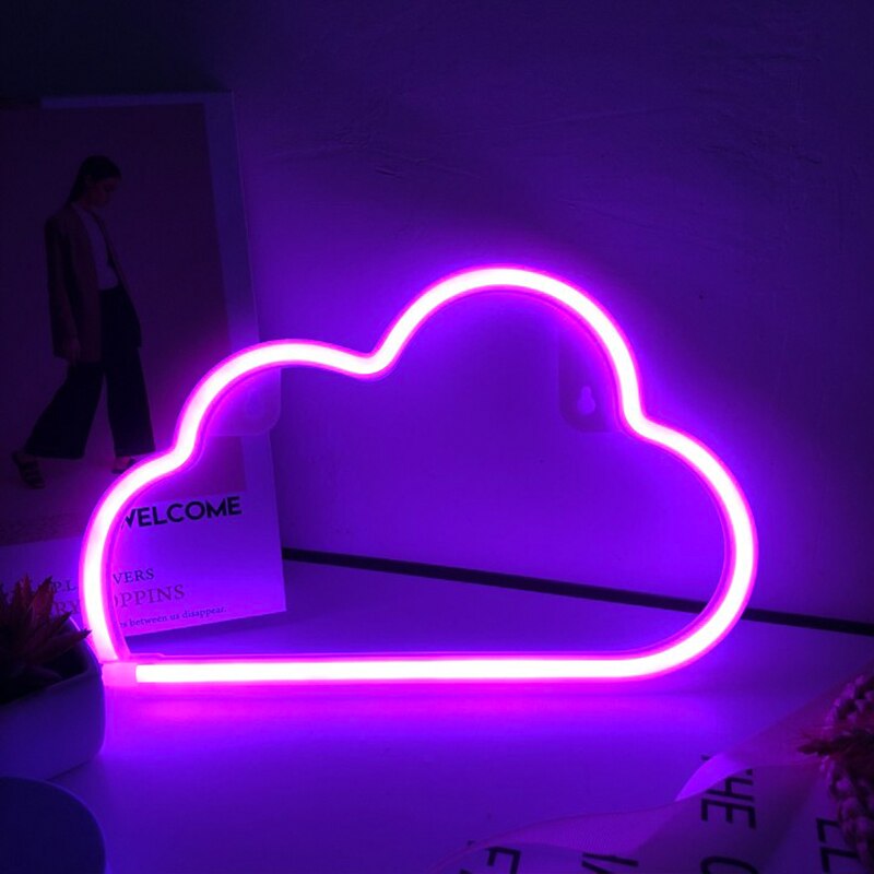 Lumière néon LED alimentée par batterie USB, lumières créatives, décoration pour chambre à coucher, fête de mariage, de noël: G003P