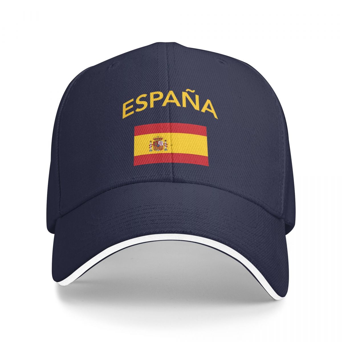 Espagne drapeau espagnol casquette de Baseball décontractée Tennis Skate camionneur chapeau été hommes femmes Style de rue casquettes de Baseball: Marine Bleu