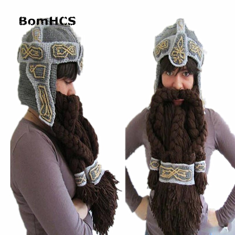 Bomhcs hauska pipo 100%  käsintehty neulottu hattu uudesti halloween juhla syntymäpäivä joulu: Zeus