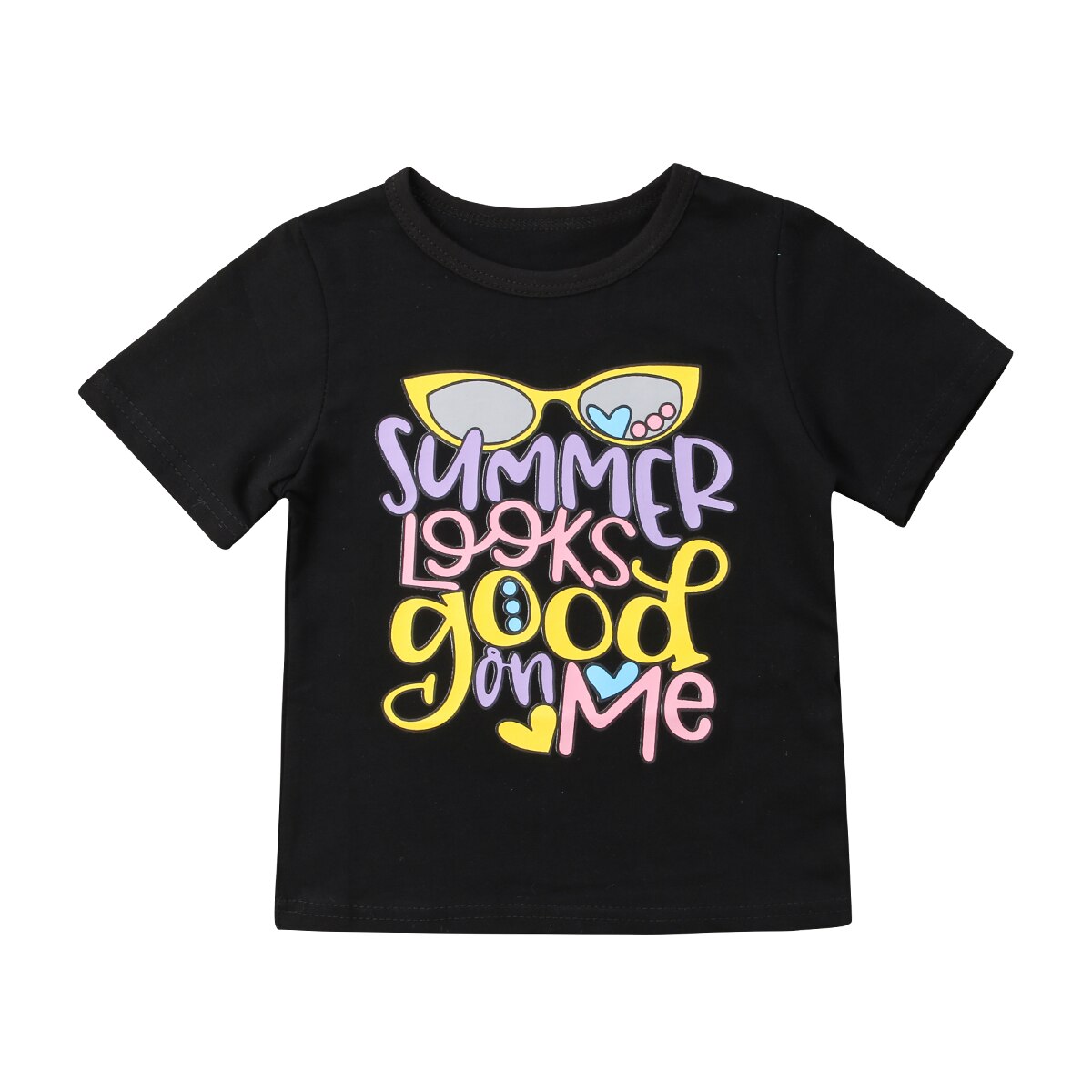 Leuke Zomer Pasgeboren Baby Jongen Meisje T-shirt Katoen Crew Neck Tee Tops Bijpassende Kleding Maat 0-24 M