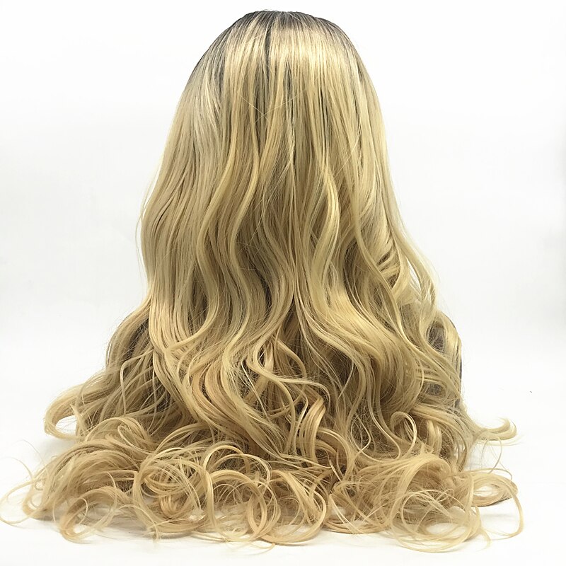 long synthetic lace front wig beauty long T color synthetic lace wig