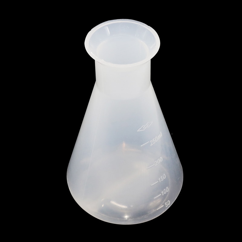 Transparent Laboratory Conical Flask Plastic Science Glass Plastic Flask Safety Glassware Laboratory School Research Supplies