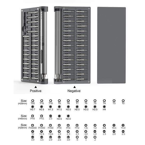Electric Screwdriver Electrical Precision Screwdriver Kit 2 Gear Torque 400 Screw Rechargeable Magnetic Aluminum Case B