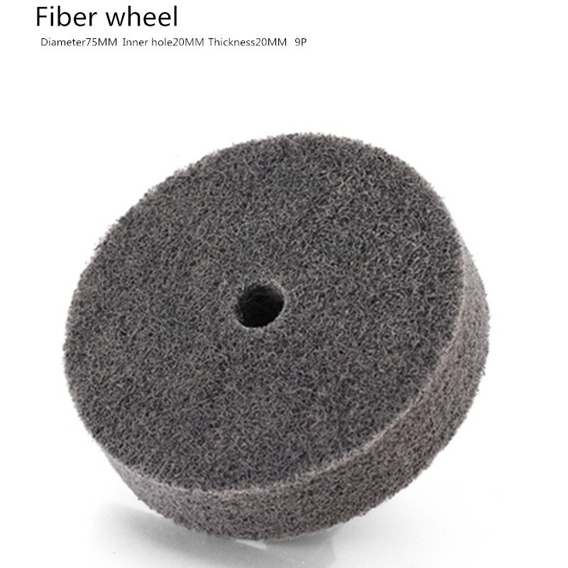 3 inch fiber wheel nylon polishing wheel table grinder small grinding wire wheel wool mirror polishing piece.: 120# / 10PCS