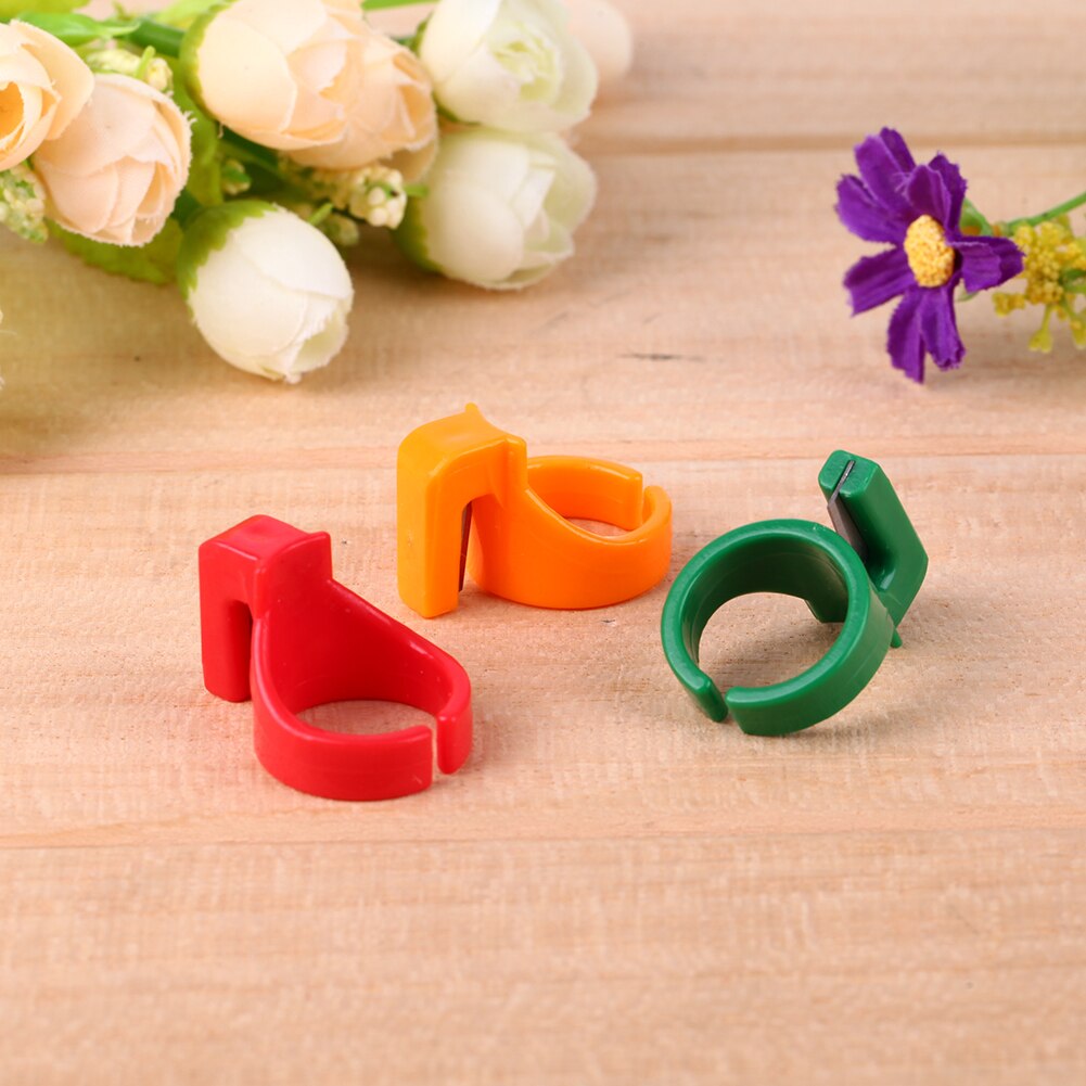 3pcs/set Plastic Sewing Thimble Ring with Thread Cutter Finger Thimbles Thread Cutter Finger Tangent Tools Sewing Accessories