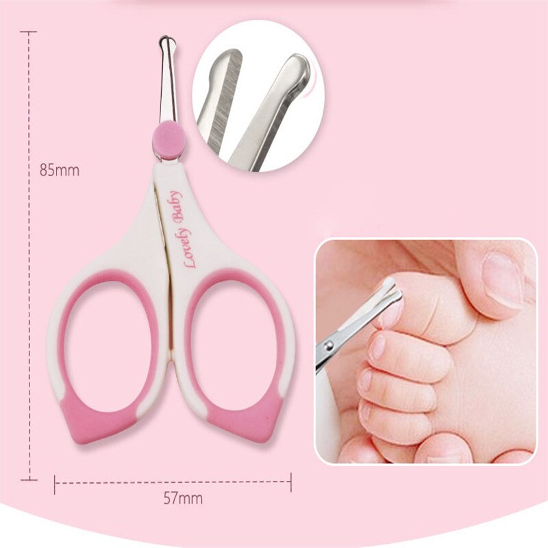 6pcs Newborn Nail Clipper Cutter Scissor Trimmer Healthcare Kit Kid Safety Manicure Grooming Hair Brush for Baby Health Care Set