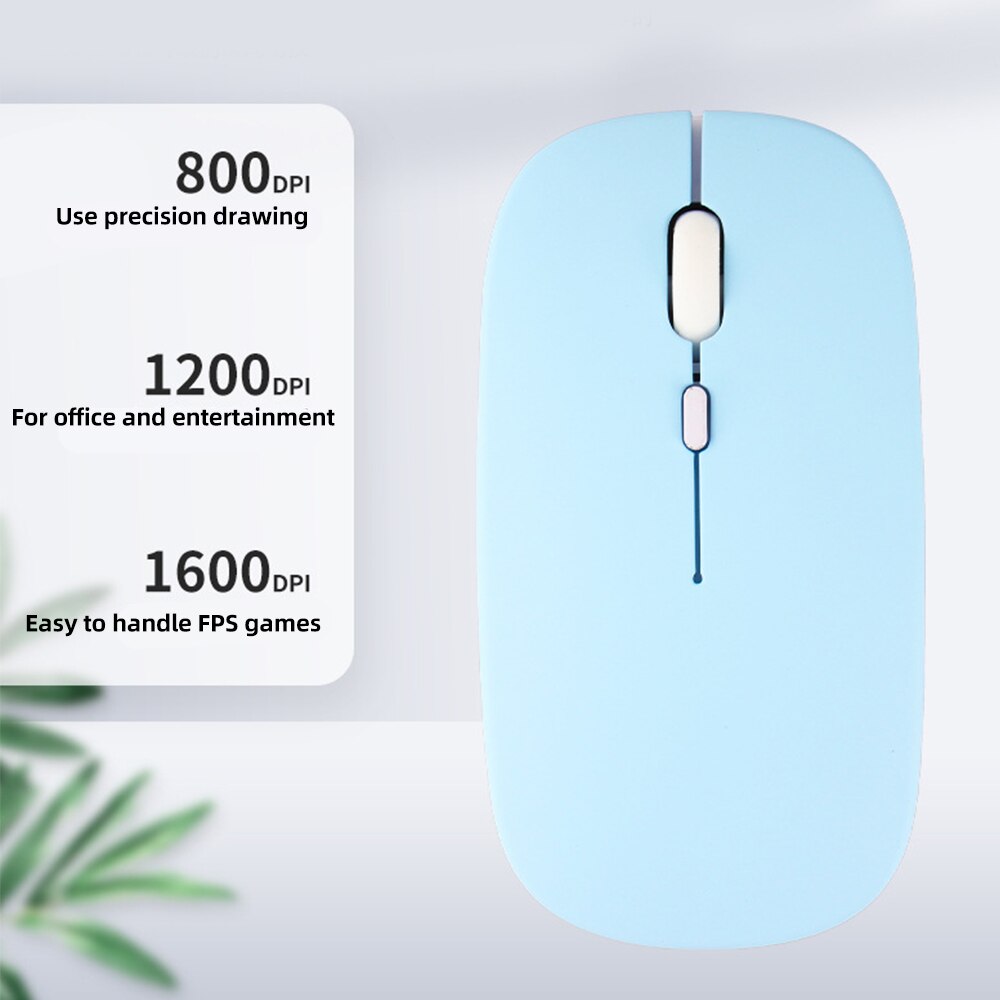 ANKNDO Bluetooth Mouse Rechargeable Dual mode Wireless Mouse For PC Desktop laptop Computer Ergonomic Mini Silent Mause Mice