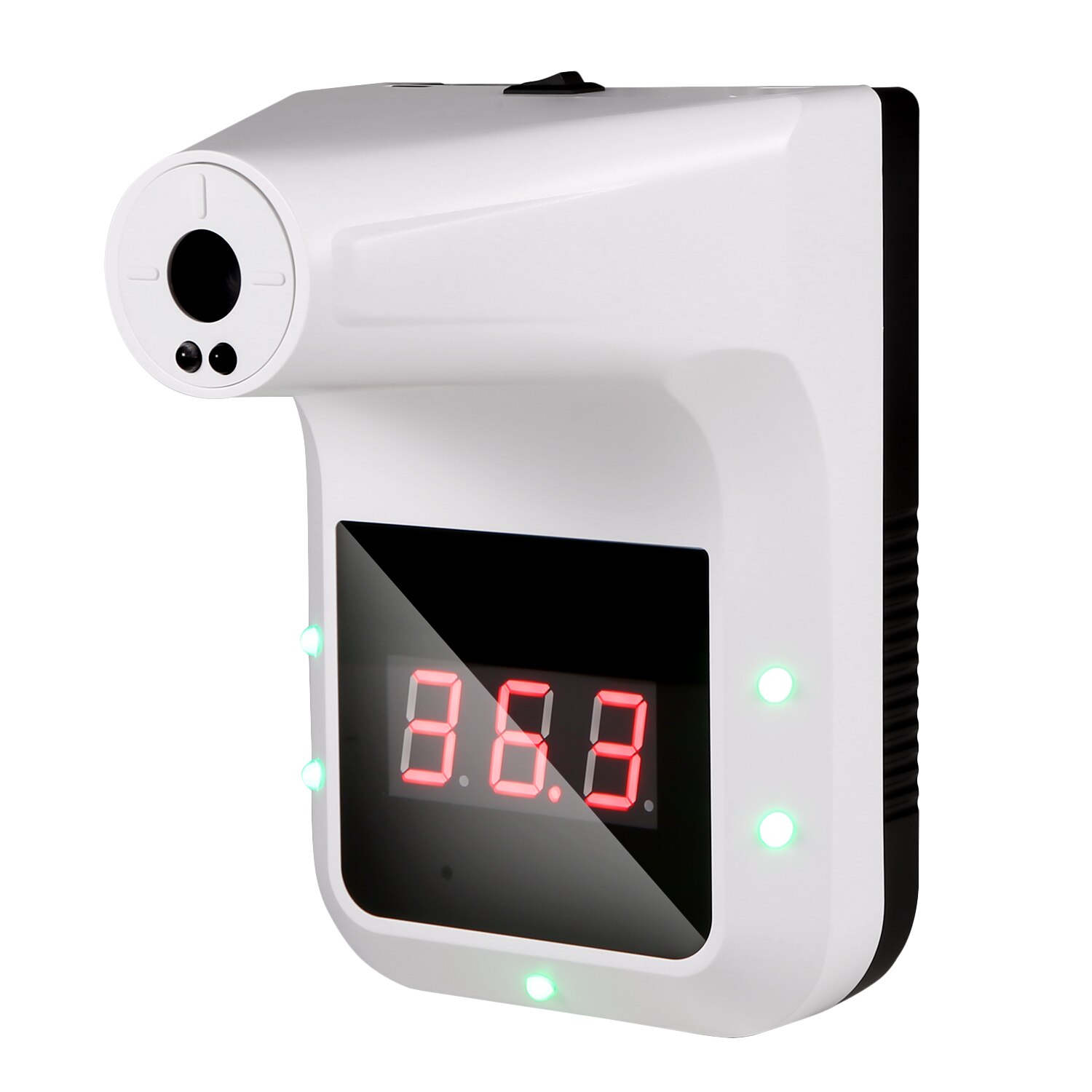 Handsfree Termometer Wall Mounted Touchless Hanging Infrared Termometer Wall Termometer °C/°F 0.5S Fast Measurement Buzzer Alarm