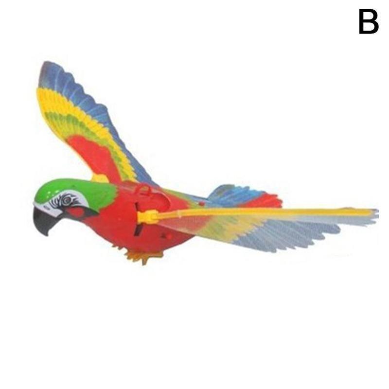 draussen Elektrische Fliegende VöGel Spielzeug 360 Grad Rotierenden Auge Pädagogisches Spielzeug LED Hängen Spielzeug freundlicher Adler Papagei glühend Mit F z0I5: Ursprünglich Titel