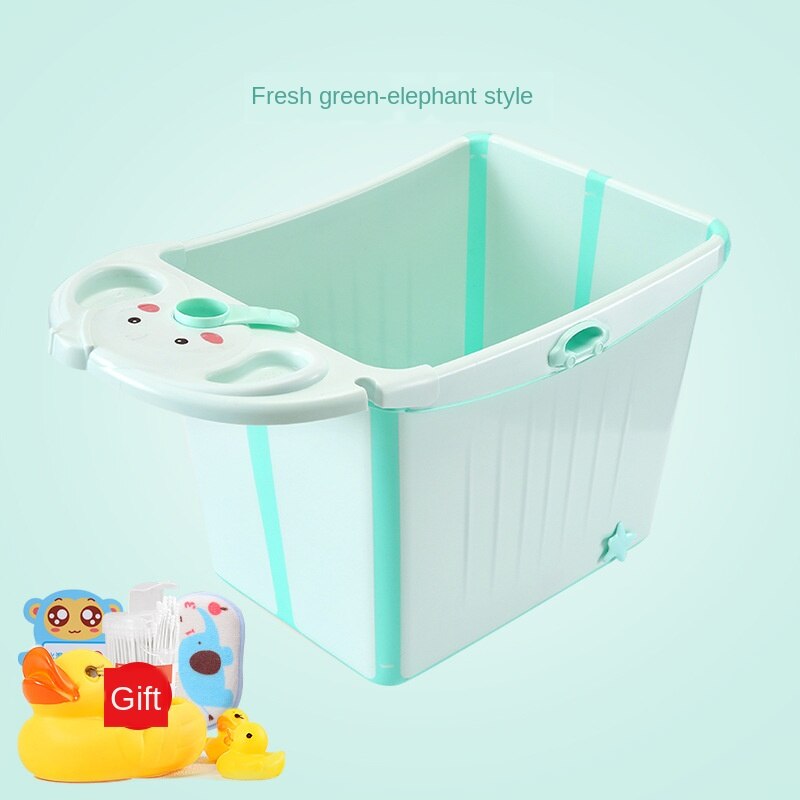 Bañera infantil plegable para niños, Cubo de baño de gran tamaño, caja para el hogar, barril de baño para bebés