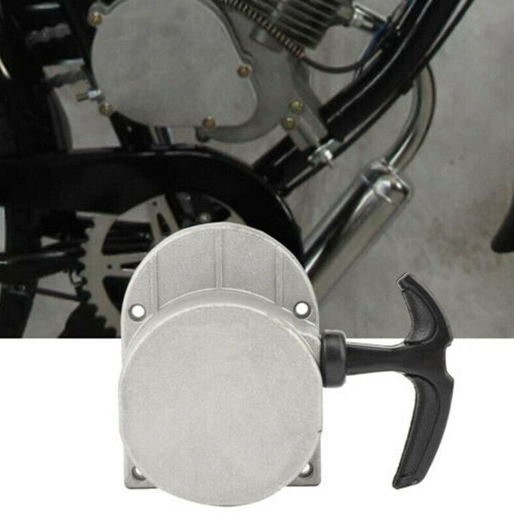 Pull Starter Motorized Bicycle Motorcycle Recoil Start Duable Metal Hand Bike Accessories Mini ATV Engine For 50CC 60CC 80CC