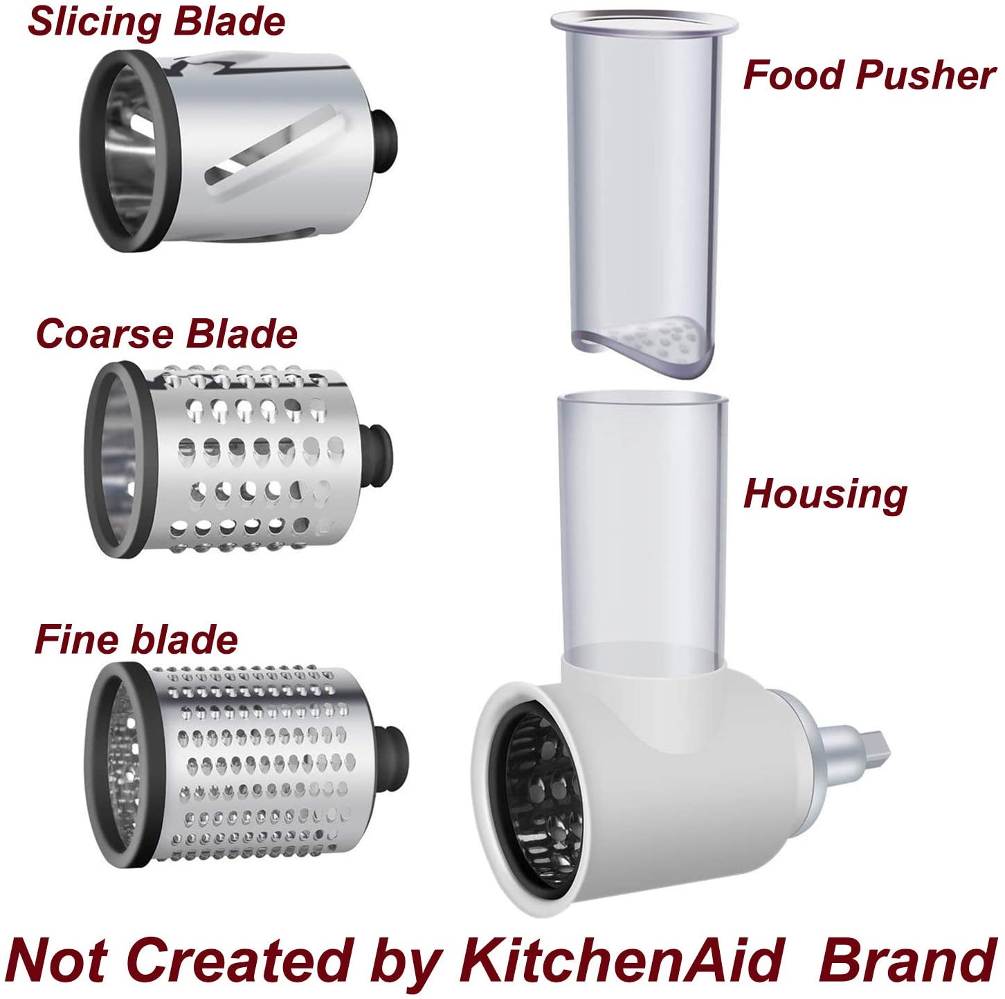 Household Stainless Steel Manual Pasta Machine Hand Press Noodle Maker DIY Noodles Fresh Juice Accessory for Kitchenaid: White