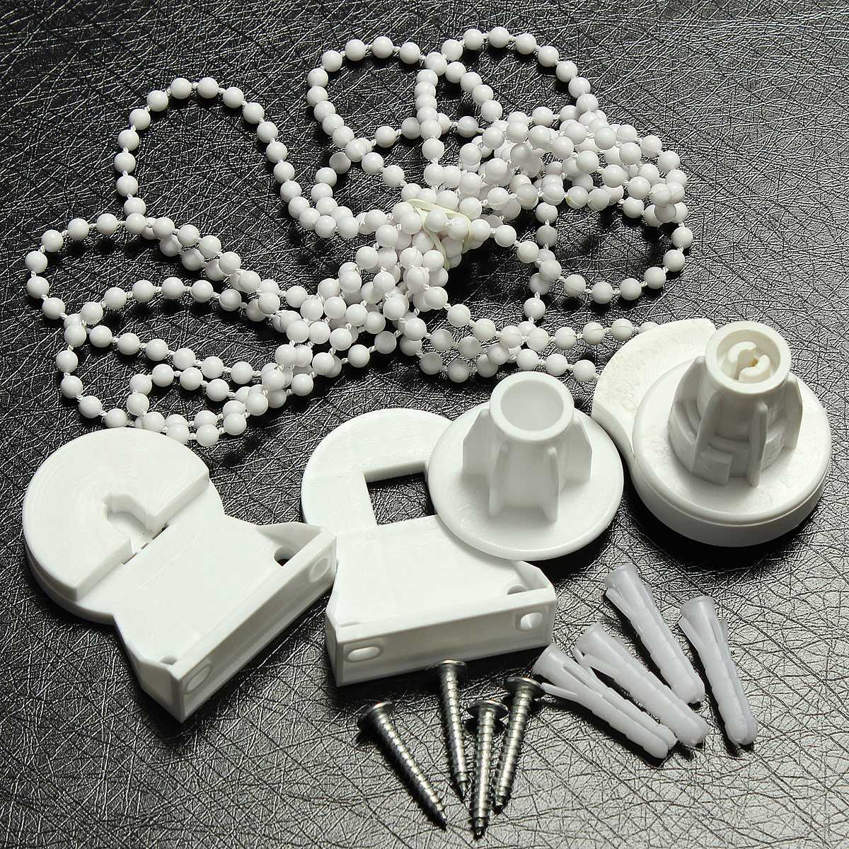 Vervanging 25mm Rolgordijn Koppeling Fitting Reparatie Kit + Beugels en Keten Gordijn Decoratieve Accessoires