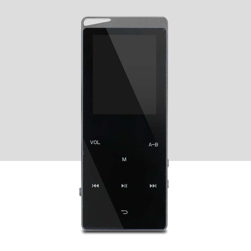 Nuovo MP4 player con bluetooth mp3 mp4 di musica lossless lettore portatile mp4 media sottile tasti a sfioramento da 2.4 pollici radio fm video Hifi 16 GB: Grigio / 4gb