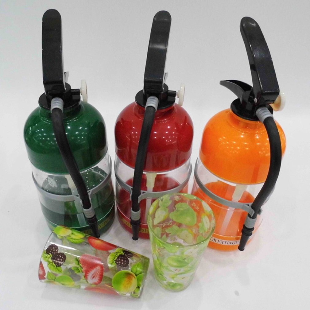 1set Fire Extinguisher Shape Water Beer Dispenser Alcohol Liquid Soft Drink Beverage Dispenser Machine Water Bottles Bar Tools