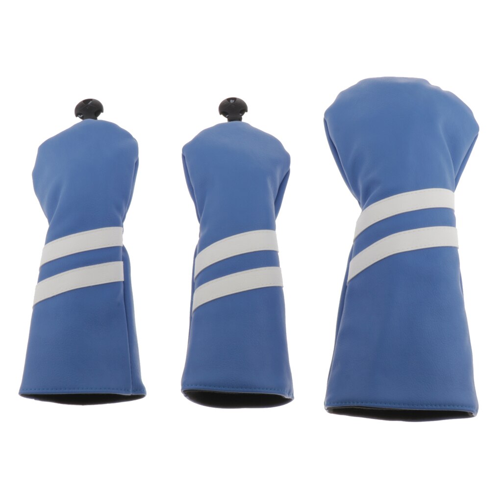 3 Stuks Golf Hoofddeksels Geen. 13 5 Houten Head Cover Voor Driver: Blue