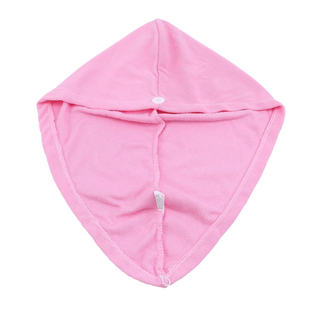 100% Baumwolle Weiche Komfortable Schnell Haar Trocknen Schlecht Spa wickeln Handtuch Hütte Kappe Für Schlecht Schlecht Zubehör Douchekap: Rosa