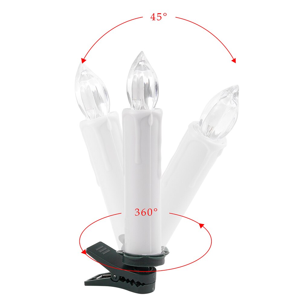 Battery Operated Flameless Candles LED Christmas Decorative Candles With Remote Control LED Candles