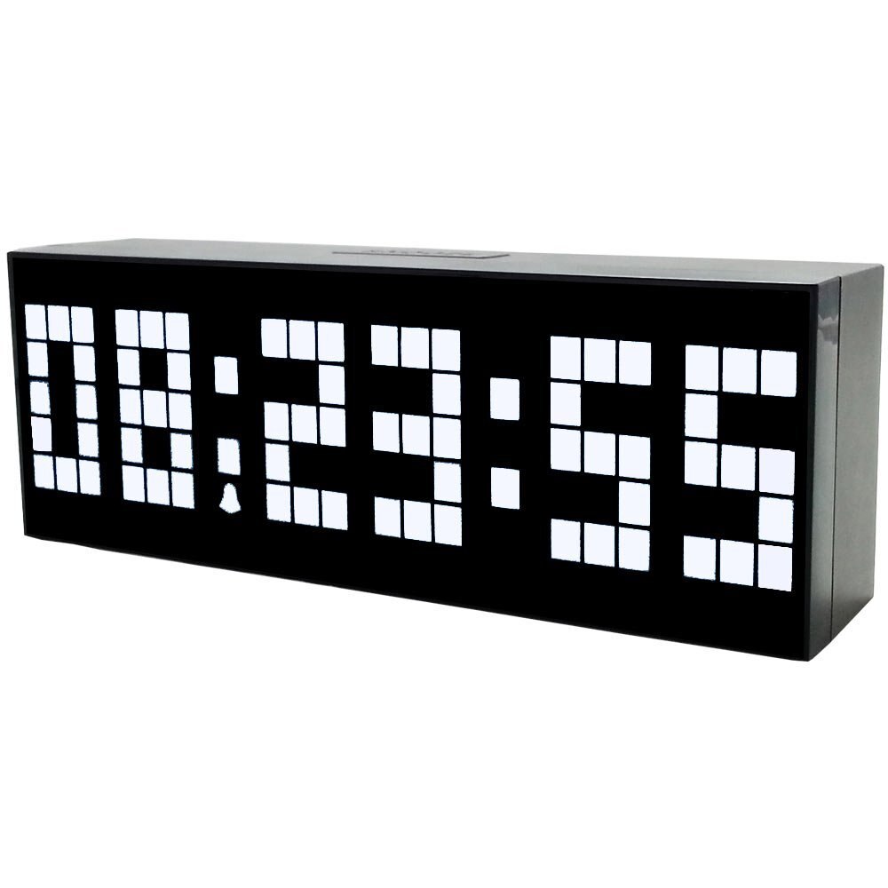 Stor jumbo digital led walll ur stort display vægdekoration ur, multifunktionsbord kalender despertador