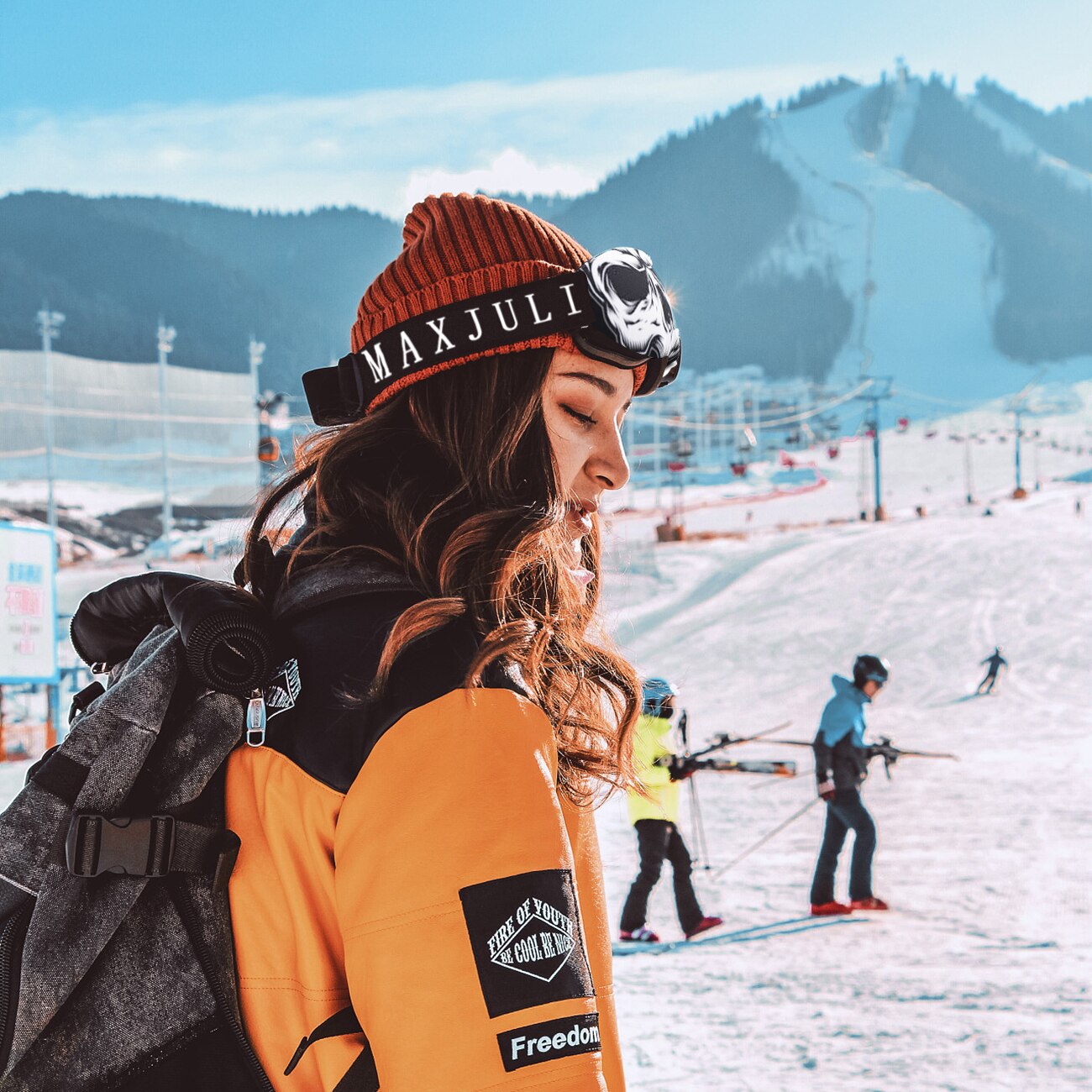 MAXJULI Goggle Abdeckung Mikrofaser Schutzbrille Schutz, Ideal für Schnee Ski Brille Overcover 3000