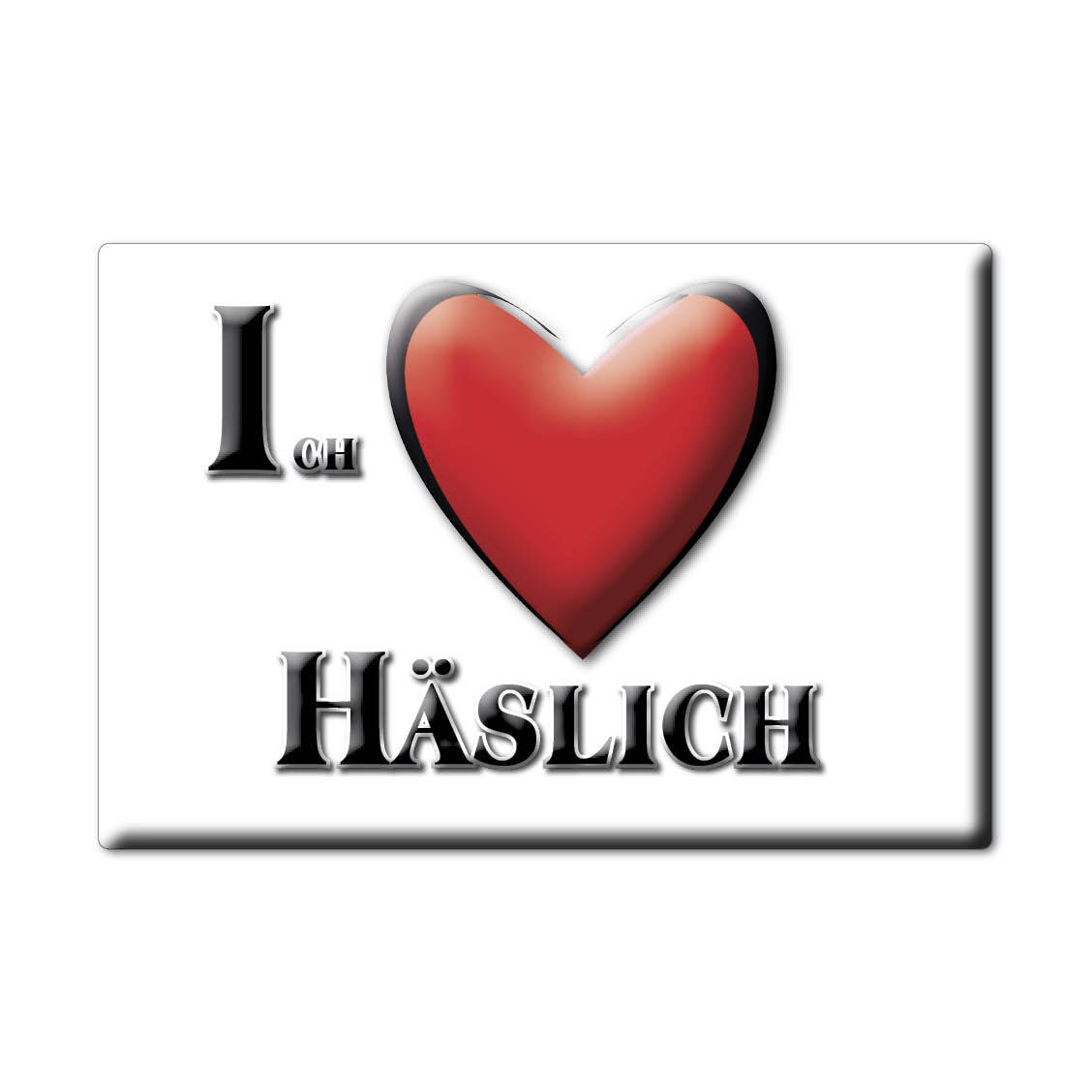Häslich Magneet Magneet Sachsen (Sn) Duitsland Koelkastmagneet Souvenir Ik Liefde