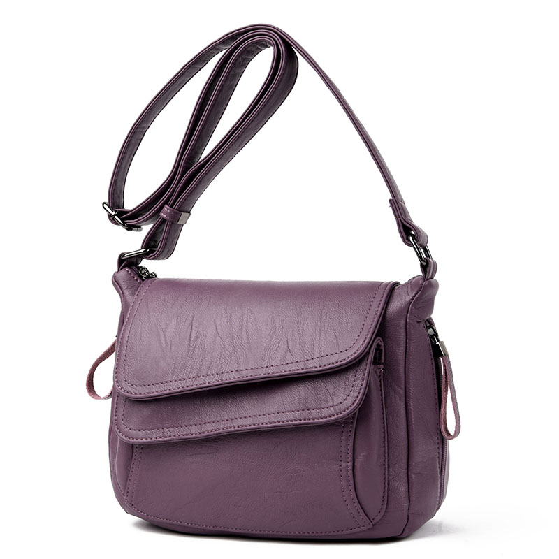 Kavard Women Leather Handbags Style Women Bag sac a main Luxury Handbags Women Bags Small Handbag tend Sling: Purple