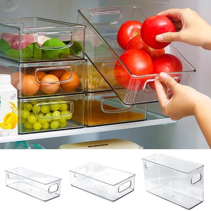 Cocina del hogar caja para el frigorífico tipo cajonera huevo mascota caja de almacenamiento congelado de alimentos sellado caja de mantenimiento fresco