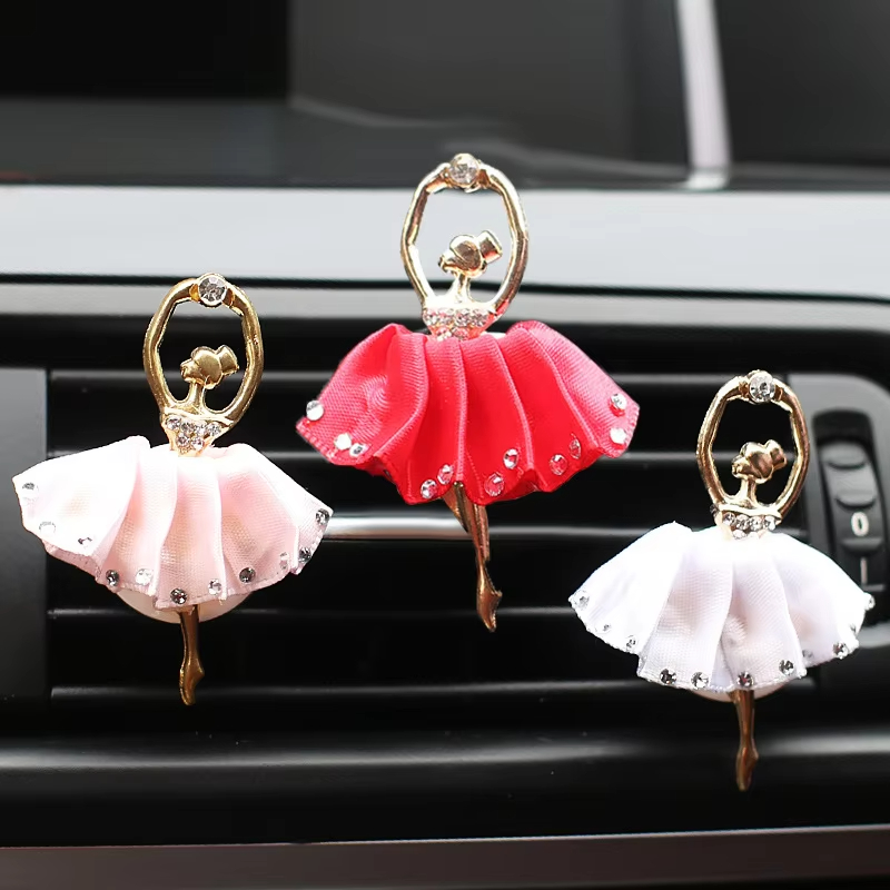 Auto Parfum Clip Ballet Meisje airconditioning Outlet Parfum Clip Ballerina Meisje Luchtverfrisser Geur Clip Auto Decor Accessoires