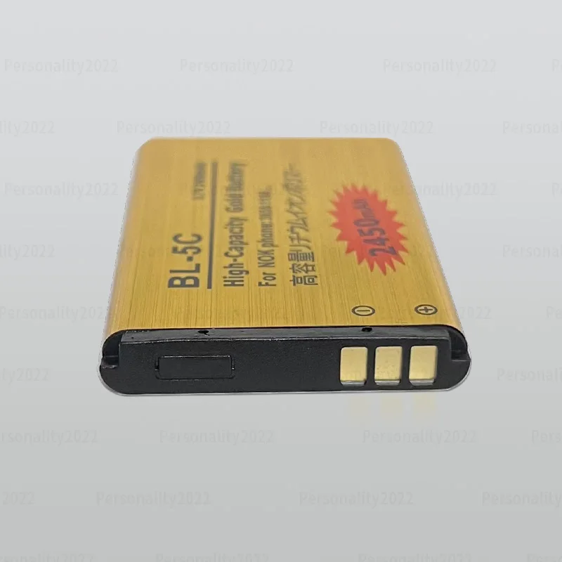 BL 5C batería 3,7 v baterías recargables de iones de litio BL5C 2450mAh para Nokia 2600 1100 1110 1112 2610 6230 6630 BL-5C de teléfono móvil