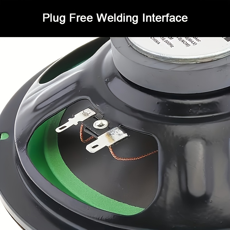 1pc 6.5 Inch 2-Way Car Coaxial Speaker, Car Door Audio Music Stereo Tweeter Mid Bass Woofer Full Range Frequency Speaker