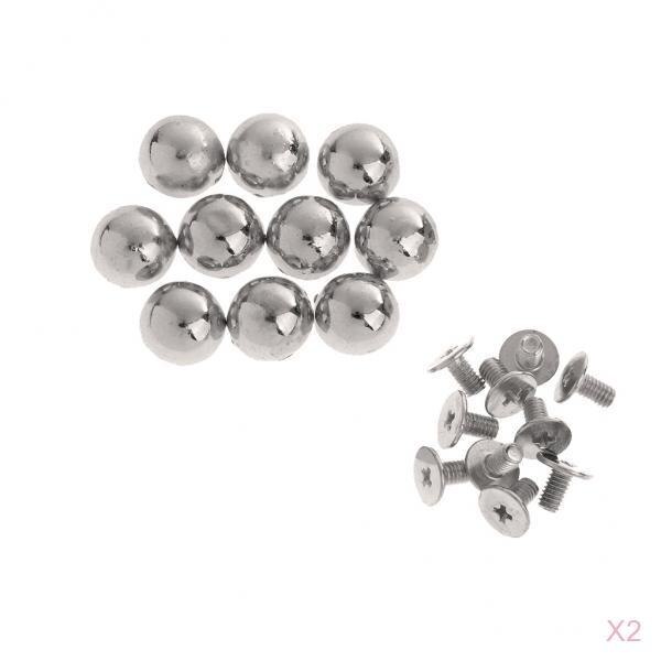 20X Double Rivets Cap Rivet Metal Nails For Leather Craft Decoration Repair