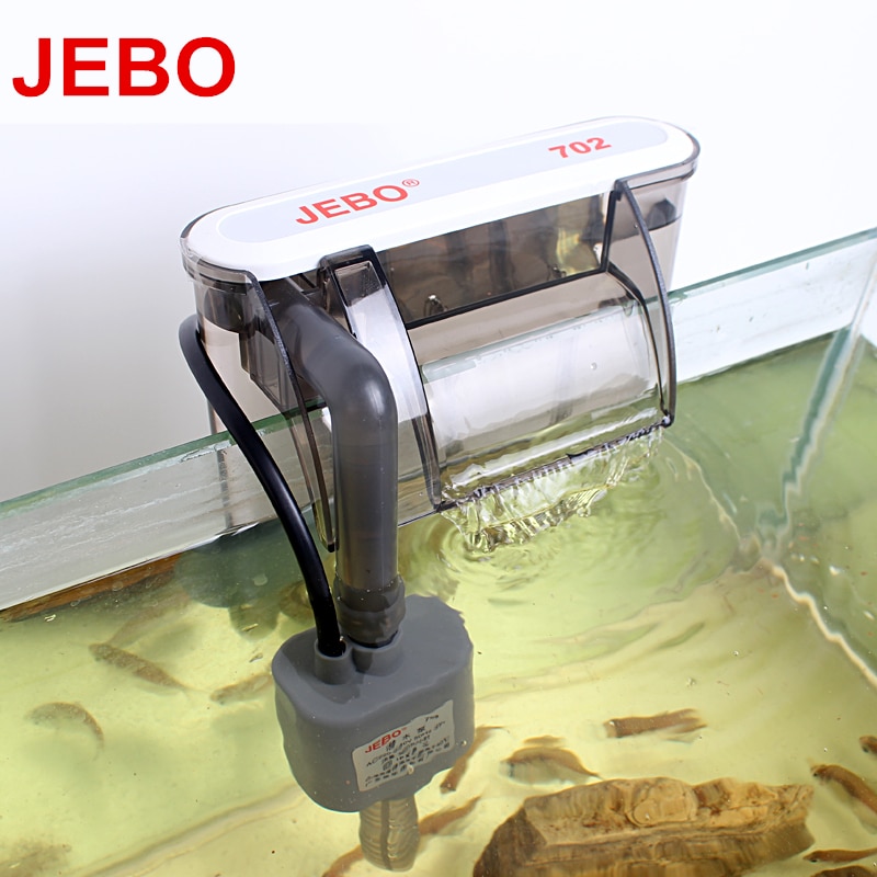 JEBO Externe Filter 3W Wasserfall Aquarium Filter Pumpe Panzer Zauberstab Hängen Aquarium Oberfläche Abschäumer ErhöHenne Sauerstoff 702
