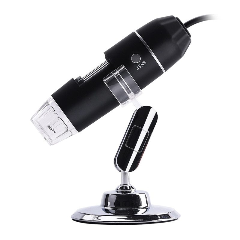 Caméra web macro HD pour ordinateur web, Microscope industriel, loupe de Zoom, ordinateur de bureau et ordinateur portable USB sans pilote avec LED lumières