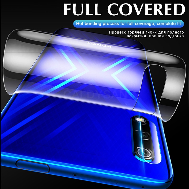 Front Film Back Cover 100D Hydrogel Film For Huawei Honor 8x 9x 10i 9 10 Lite 20 Pro Screen Protector Protective Film Not Glass