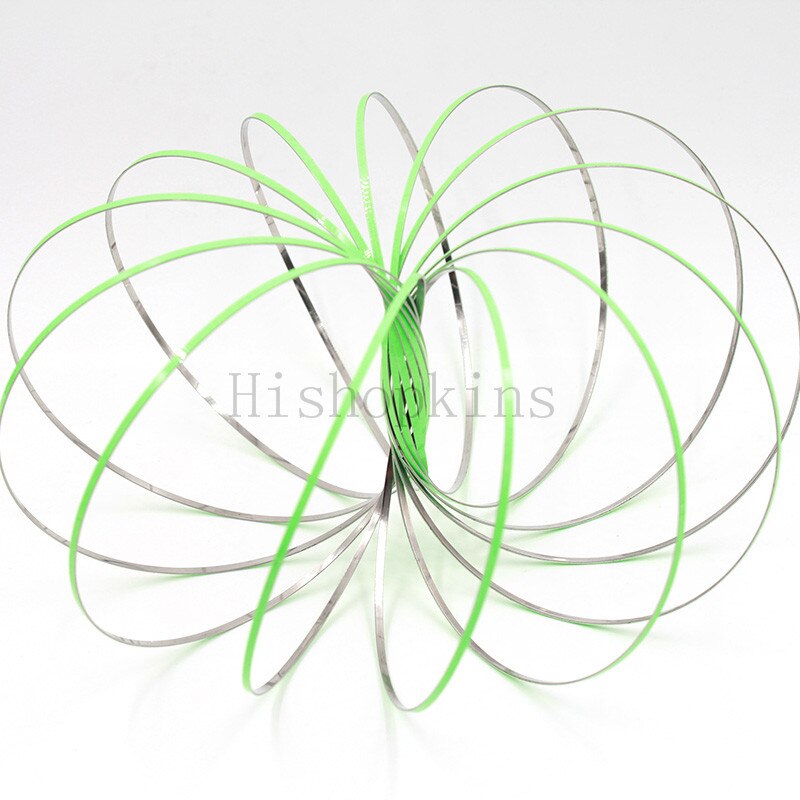 Magic Ring Toroflux Torofluxus Flowtoy Amazing Flow Rings Toys Kinetic Spring Toy Funny Outdoor Game Intelligent Toy Fidget: Glow in dark Green