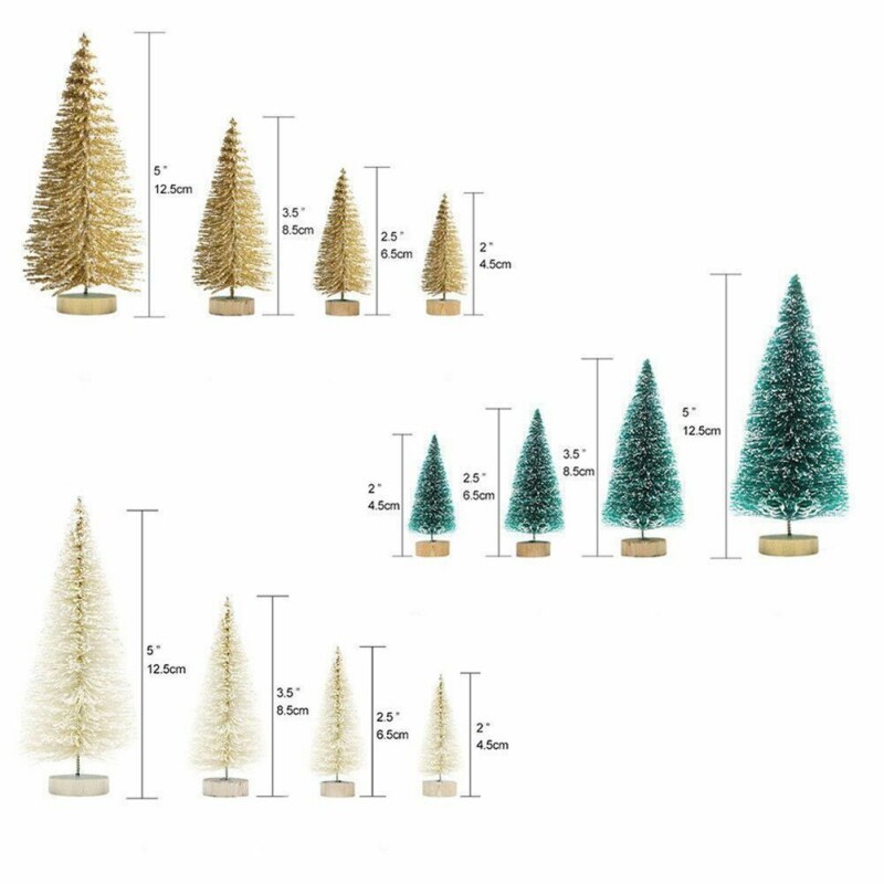 8 Stuks Kleine Kerstboom Set Simulatie Kerstboom Tafel Decoratie Feestelijke & Feestartikelen Home Decoraties