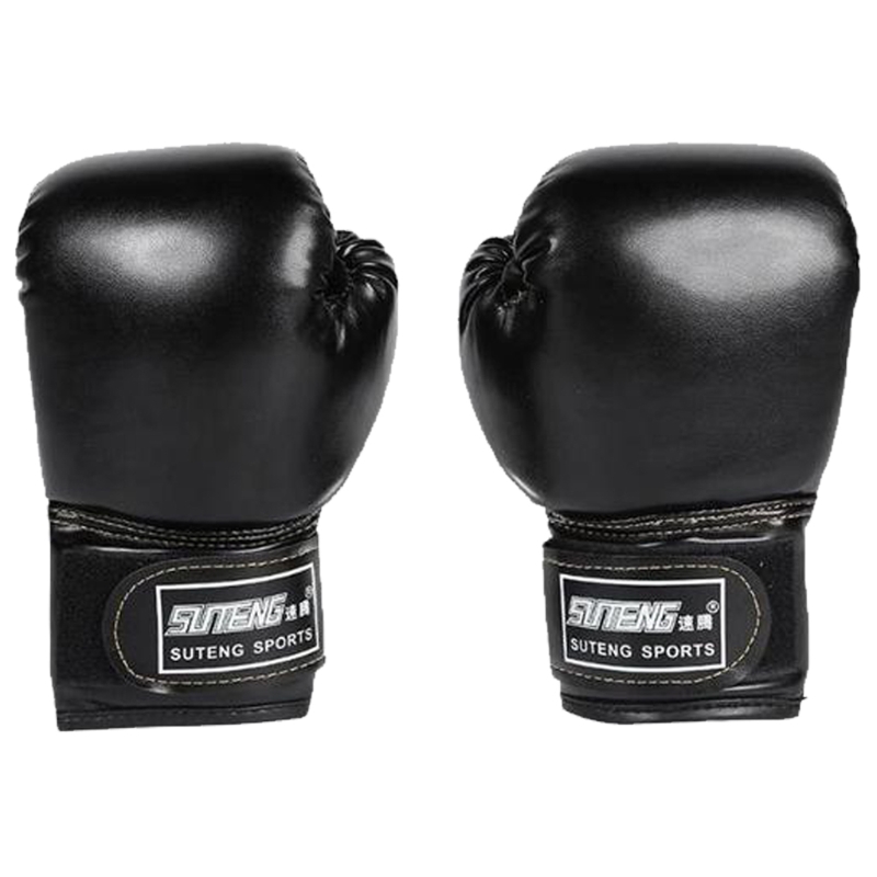 3–10 Jahre freundlicher-Boxhandschuhe für Jungen und Mädchen, Boxhandschuhe, Boxtrainingshandschuhe, freundlicher-Sparring-Boxhandschuhe: Schwarz