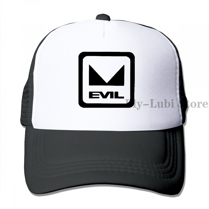 Evil Bikes Baseball cap men women Trucker Hats adjustable cap: 3-Black