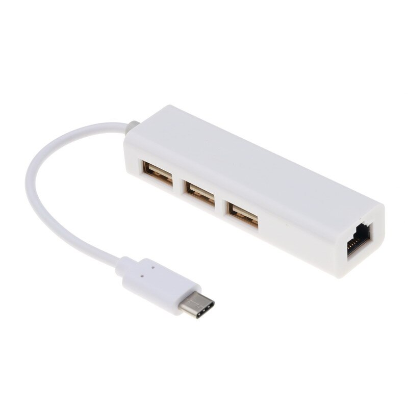 Caldecott 3 USB C Hub naar Ethernet RJ45 USB-C Ethernet Adapter Lan Adapterfor Macbook ThinkPad Samsung Laptop Netwerkkaart USB-C