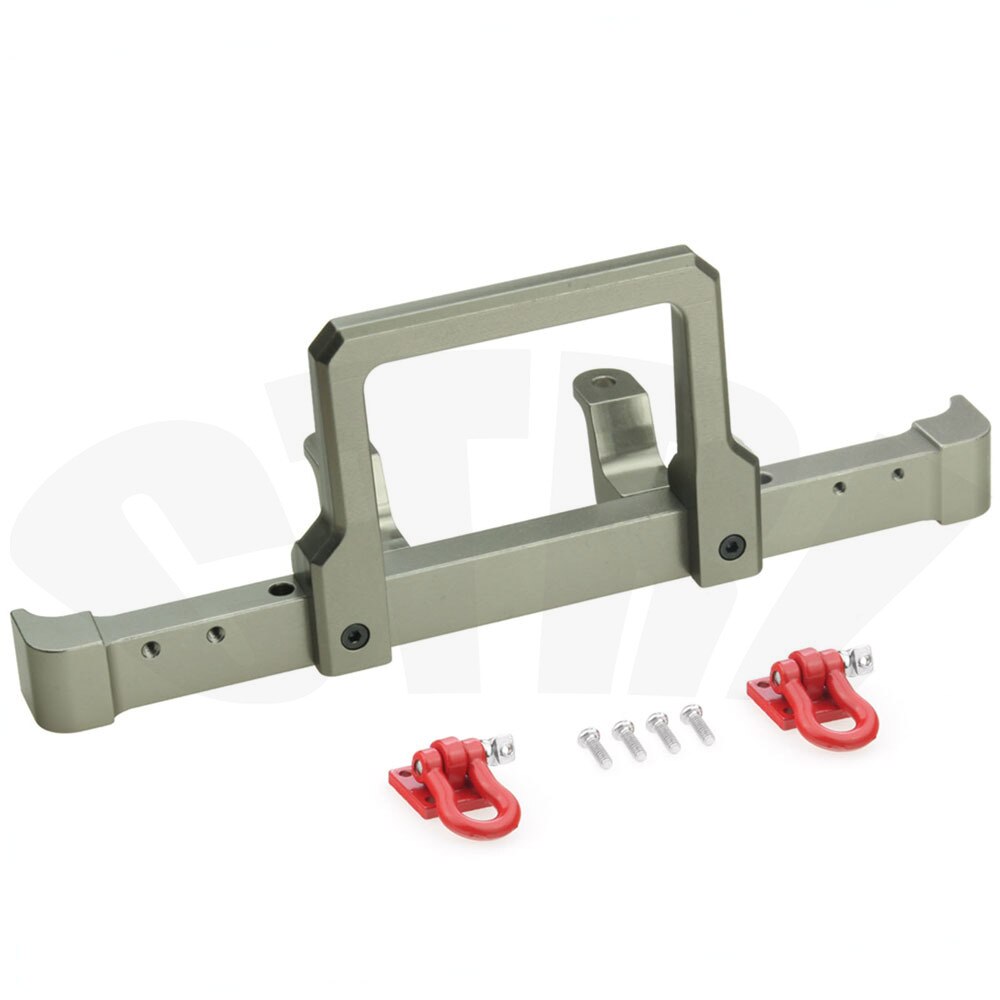 Metalen Voorbumper, geschikt Voor Wpl C14 C24 C24-1 1/16 Mn D90 D91 MN96 MN99 MN99s 1/12 Afstandsbediening Auto Upgrade Onderdelen: MN Type B Titanium