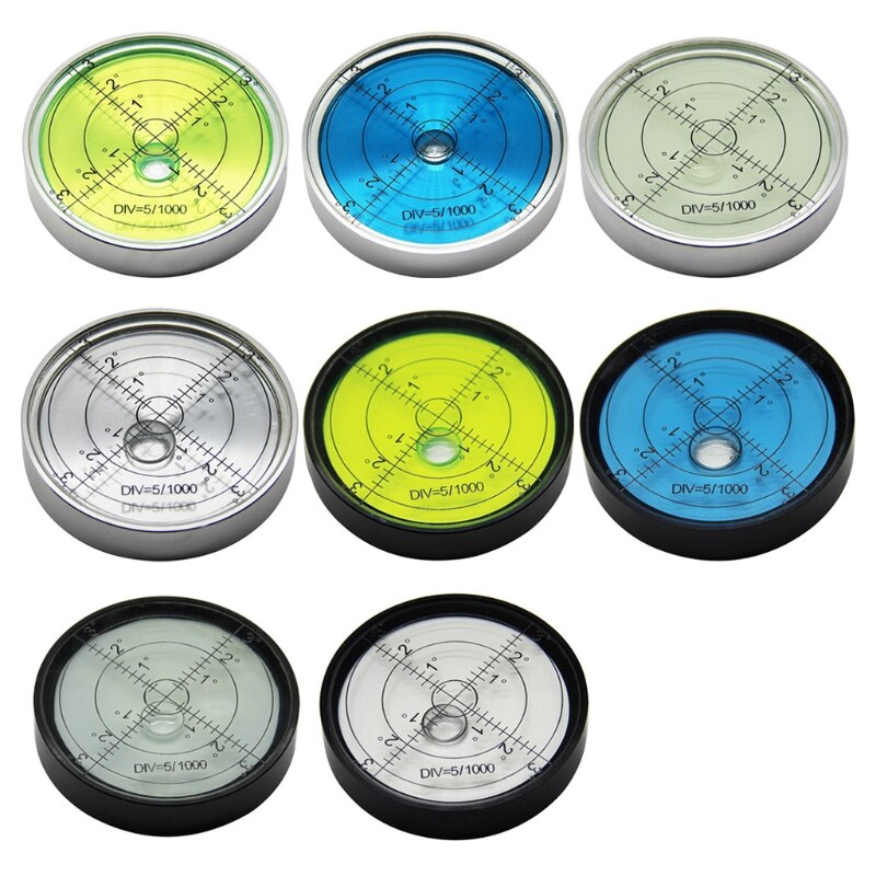 60mm/2.36" Bullseye Level Aluminium Case Round Bubble Level Precision Round Bullseye Bubble Level Bullseye Spirit Bubble