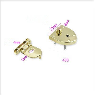 1Pcs Tas Sluiting Lock Voor Diy Handtas Tas Accessoires Handtas Snap Sluiting Case Gespen Onderdelen Hardware Tool: 10
