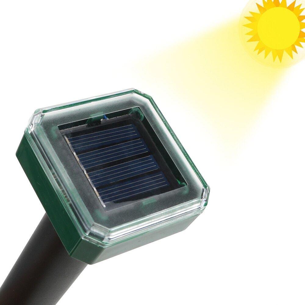 Ultrasone Sonic Muis Mol Ongediertebestrijding Solar Snake Mosquito Vogel Mieren Controle Tuin Yard Val Spike Tuin Ongediertebestrijding
