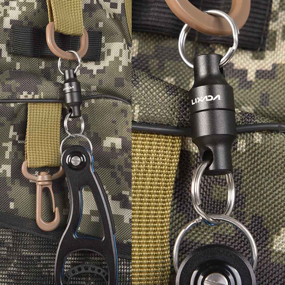 Lixada Fly Fishing Magnetic Net Release Holder Keeper Magnet Clip Landing Net Connector