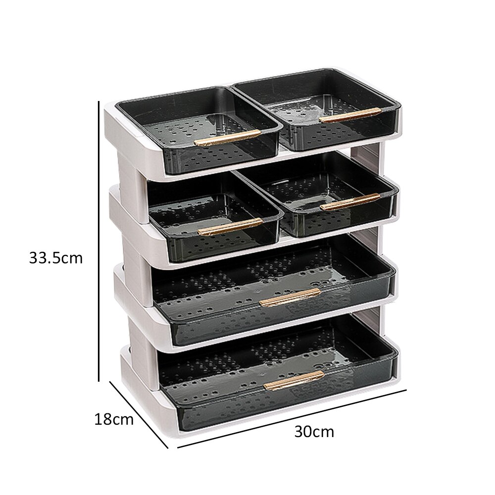 Kitchen Food Tray Cooking Plates 3/4 Layer Multi-Function Family Gathering Preparation Plat Transpar Pot Side Dish Rack: B